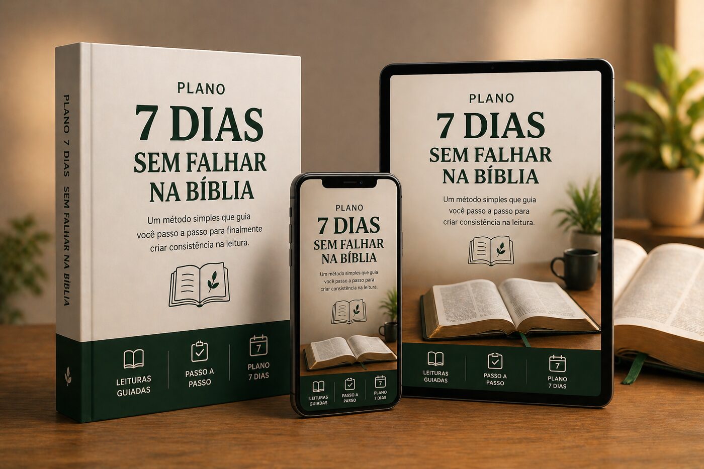 Plano 7 Dias Sem Falhar na Bíblia — disponível em livro, celular e tablet